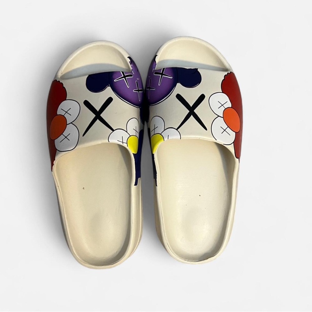 Fun Kids Slide Sandals with Multicolor Design